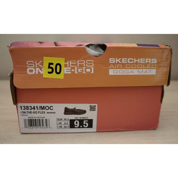 Skechers 138341 Womens Sz 9.5 Mocha Brown On The Go Flex Whisper Mary Jane Shoes - Picture 13 of 13